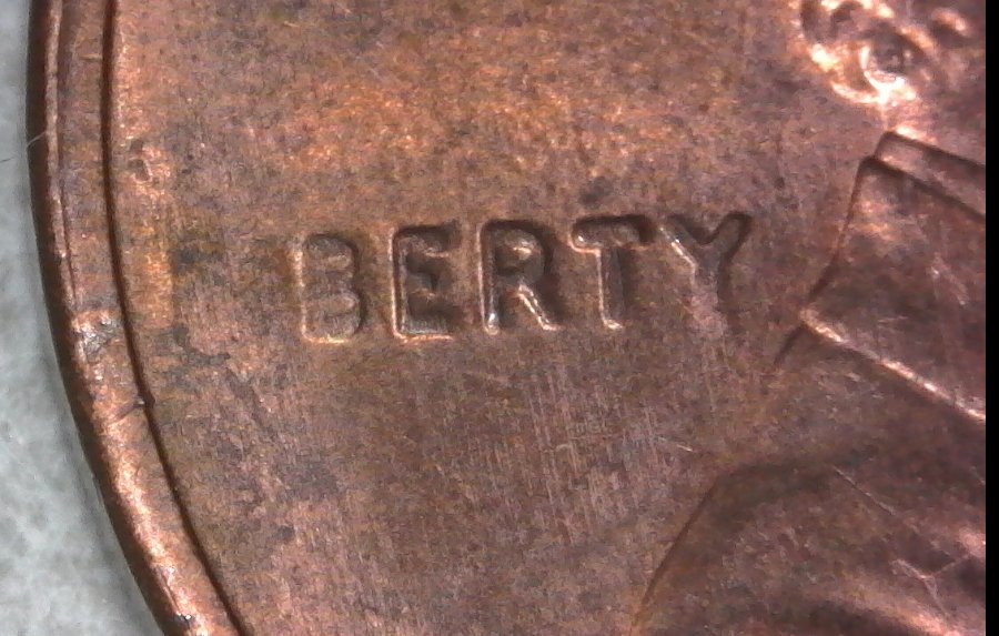 1992-P-Memorial-Cent-Struck-Through-Grease!-From-Customer-Wrapped-Roll